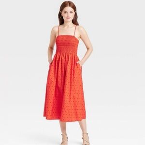 Women's Red Polka Dot Dress